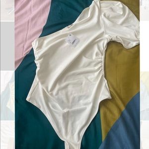 Free People Puff Sleeve Bodysuit